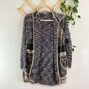 UO | ECOTE | Striped Hooded Cardigan B47